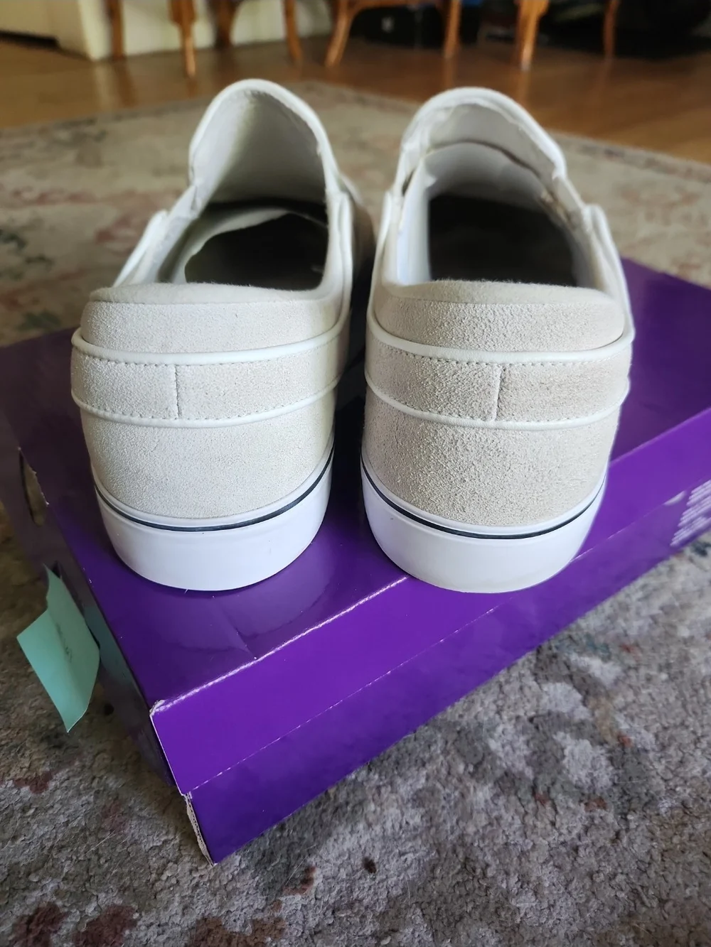 Size 14 - Nike Zoom Stefan Janoski+ Slip SB Summit Ivory & Black With Box